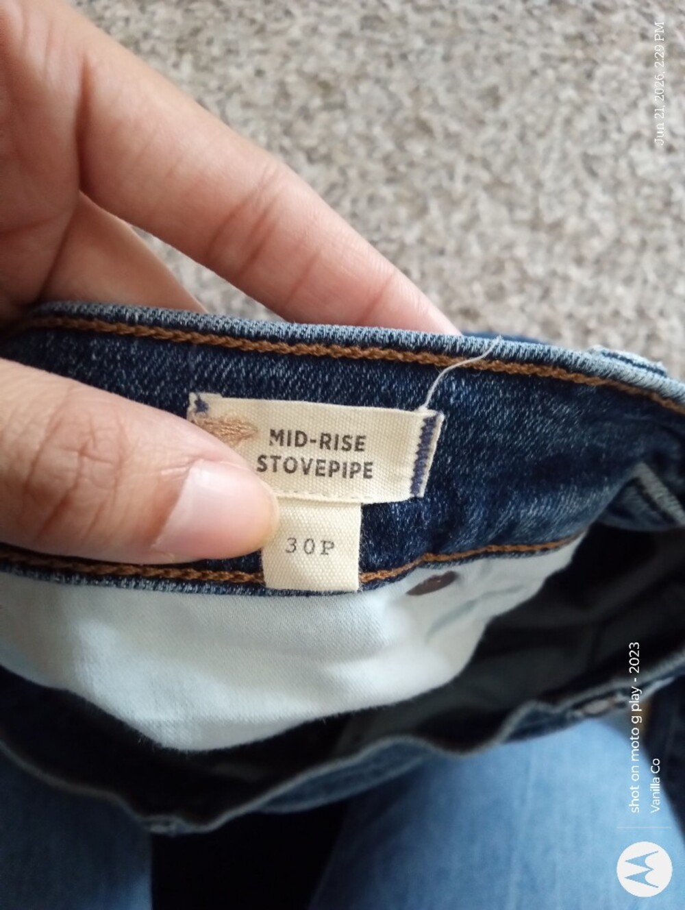 Madewell Mid-Rise Stovepipe Jean Ankle Blue Size 30 Medium Petite - Picture 3 of 9